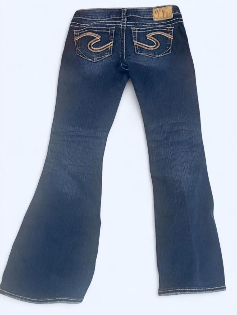 Silver Jeans Women's Blue and Navy Jeans - Picture 3 of 5